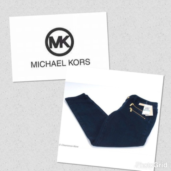 SOLD Michael Kors Jeans Skinny Dark Blue Sz 6 NWT - Picture 2 of 7